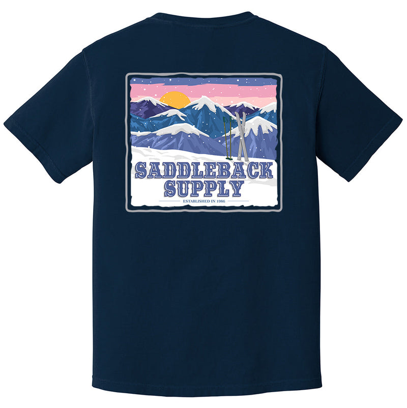 Load image into Gallery viewer, Snowy Peaks Pigment Tee