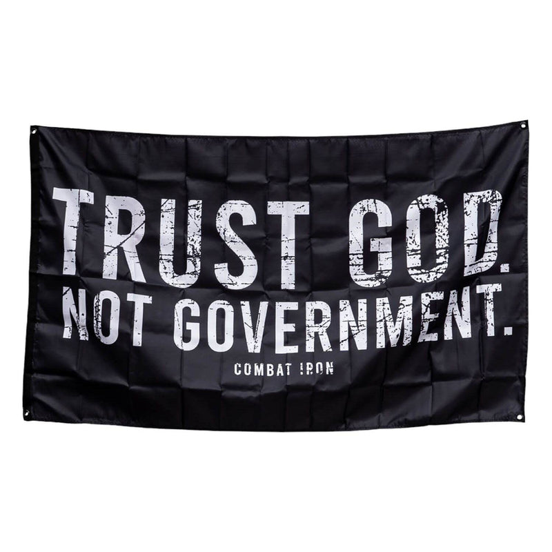 Load image into Gallery viewer, Trust God. Not Government. Distressed 3' X 5' Wall Flag