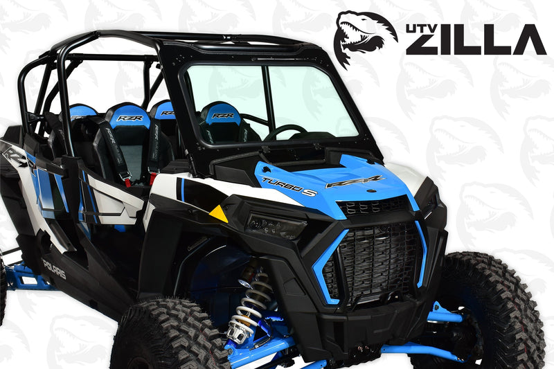 Load image into Gallery viewer, Black Vented Glass Windshield for Polaris RZR Turbo "S" Model with Wiper