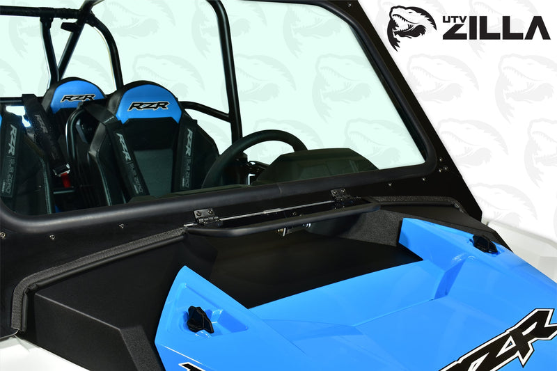 Load image into Gallery viewer, Black Vented Glass Windshield for Polaris RZR Turbo "S" Model with Wiper