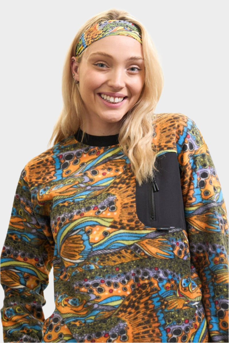 Load image into Gallery viewer, Unbound Brown Fleece Crew Neck