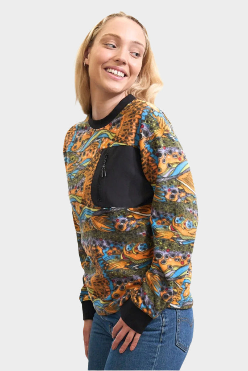 Load image into Gallery viewer, Unbound Brown Fleece Crew Neck
