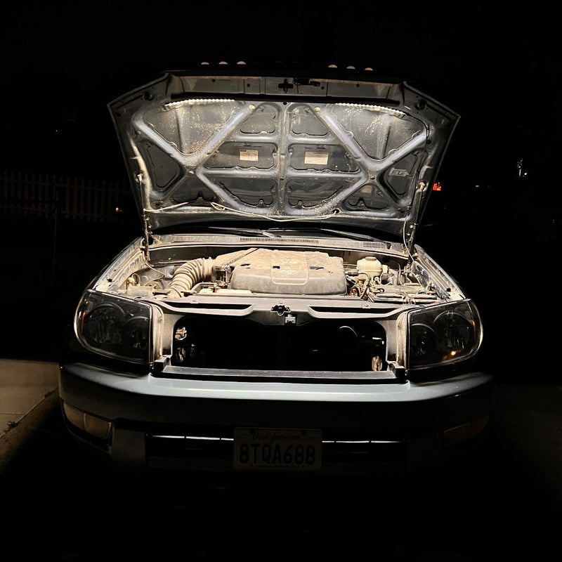 Load image into Gallery viewer, Under Hood LED Light Kit for ALL MAKES and Toyotas (4Runners, Tacomas, Sequoias, Tundras, LC, FJ, GX)