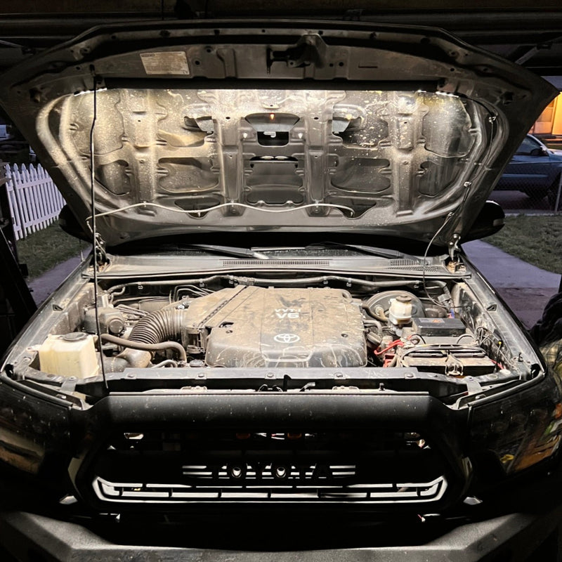 Load image into Gallery viewer, Under Hood LED Light Kit for ALL MAKES and Toyotas (4Runners, Tacomas, Sequoias, Tundras, LC, FJ, GX)