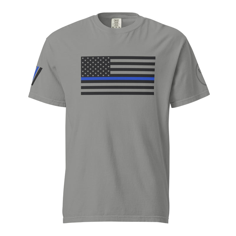 Load image into Gallery viewer, Blue Line Heavyweight T-Shirt