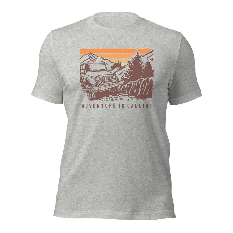 Load image into Gallery viewer, Men's Off-Roading Adventure Is Calling T, Blue or Grey