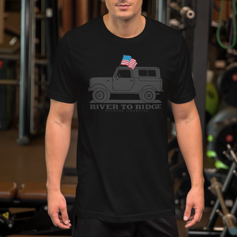 Load image into Gallery viewer, Offroad USA Men's Patriotic T-Shirt, Black