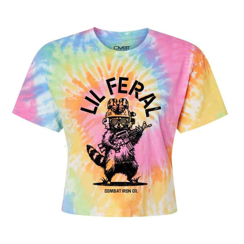 Load image into Gallery viewer, Lil Feral Raccoon Women's Crop T-Shirt