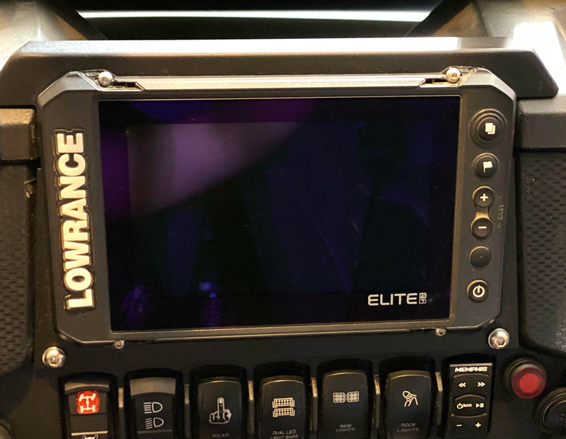 Load image into Gallery viewer, Polaris RZR Turbo S Lowrance Elite FS7 GPS Mount (2018–2022)