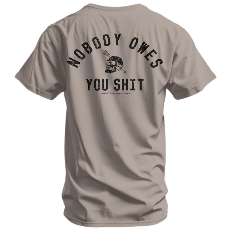 Load image into Gallery viewer, Nobody Owes You Shit Skull Men's T-Shirt