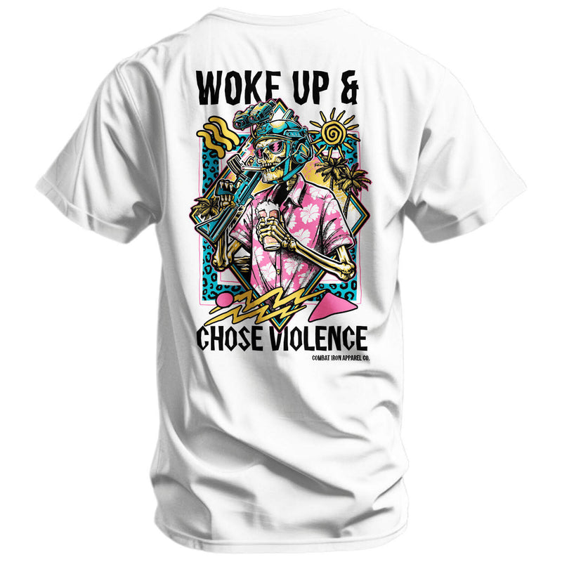 Load image into Gallery viewer, Woke Up & Chose Violence Men's T-Shirt