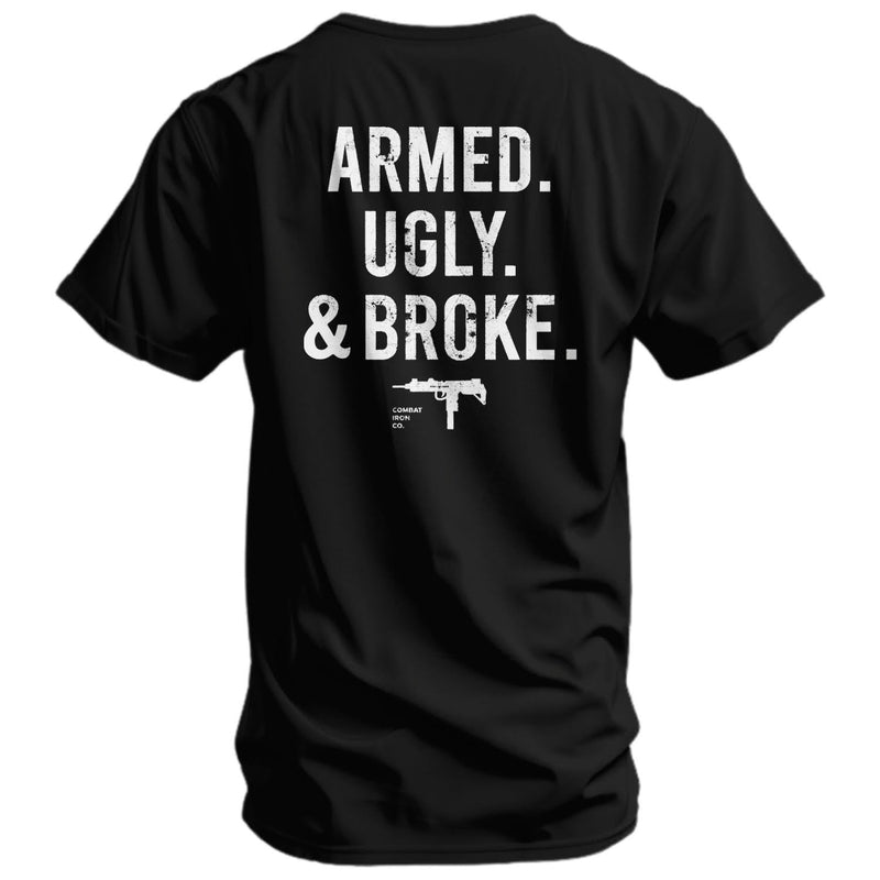 Load image into Gallery viewer, Armed. Ugly. & Broke. Men's T-Shirt