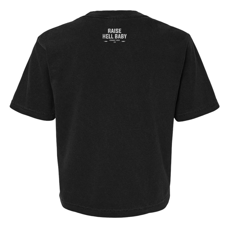 Load image into Gallery viewer, Raise Hell Baby Women's Crop T-Shirt