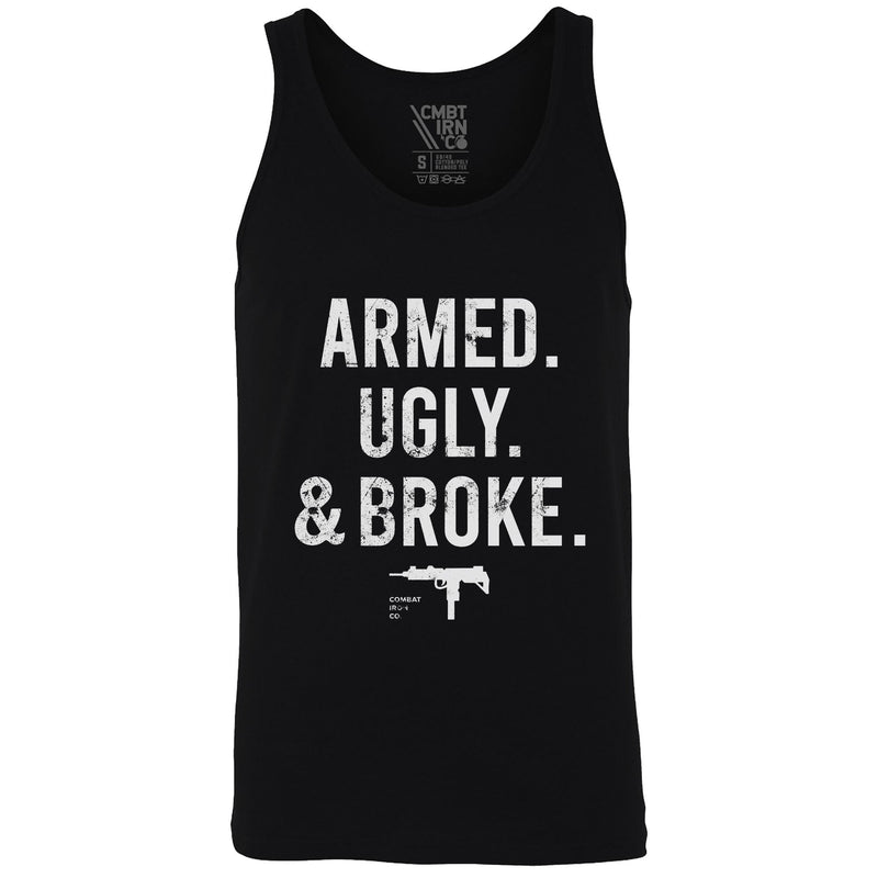 Load image into Gallery viewer, Armed, Ugly, And Broke Men's Tank