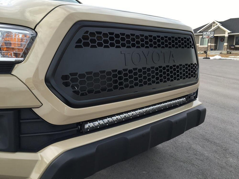 Load image into Gallery viewer, 32" Lower Bumper Flush Slim Light Bar Mounting Brackets For 2016-2023 Toyota Tacoma