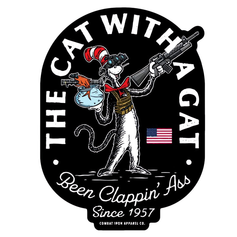 Load image into Gallery viewer, The Cat With A Gat Remix Decal Sticker