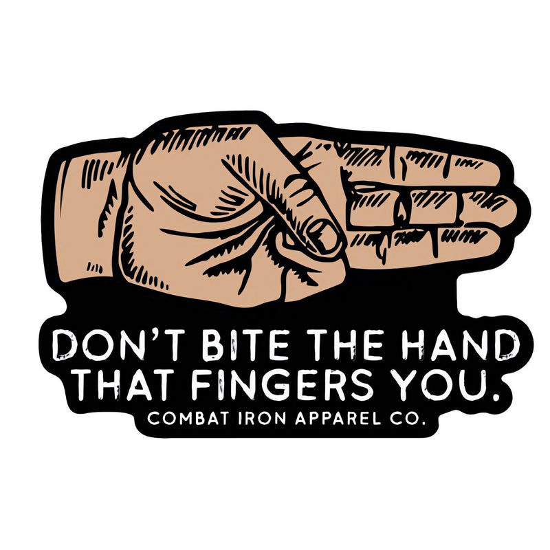 Load image into Gallery viewer, Don't Bite The Hand That Fingers You Decal