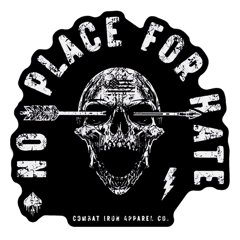 Load image into Gallery viewer, No Place For Hate Skull Decal