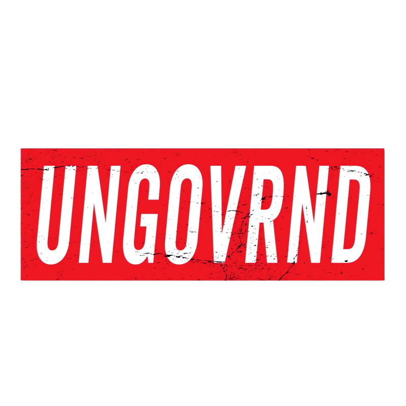 Load image into Gallery viewer, Ungovrnd Distressed Red Decal
