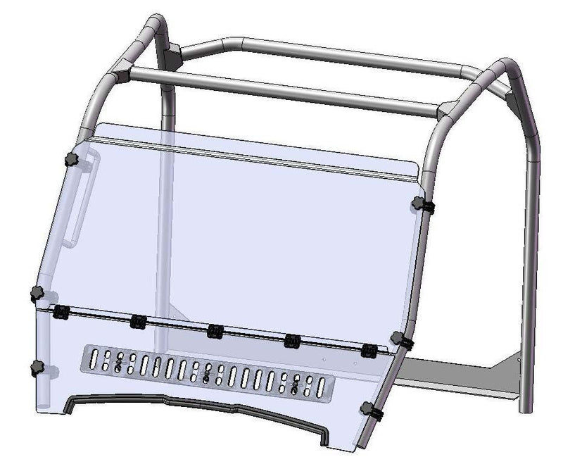Load image into Gallery viewer, Spike John Deere Gator 625/825 Hinged HC Windshield With Sliding Vent