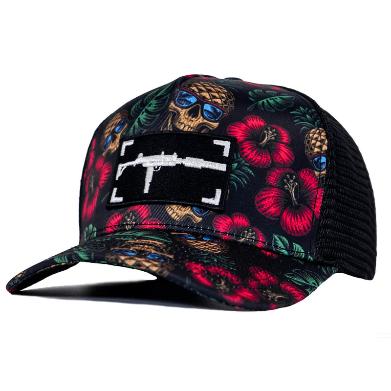 Load image into Gallery viewer, Uzi Patch Black Pineapple Express Flatbill Snapback Hat