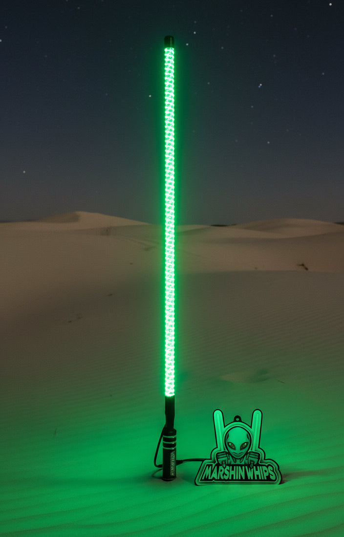 Load image into Gallery viewer, V2 Black Out LED Whip: The Ultimate Stealth Single