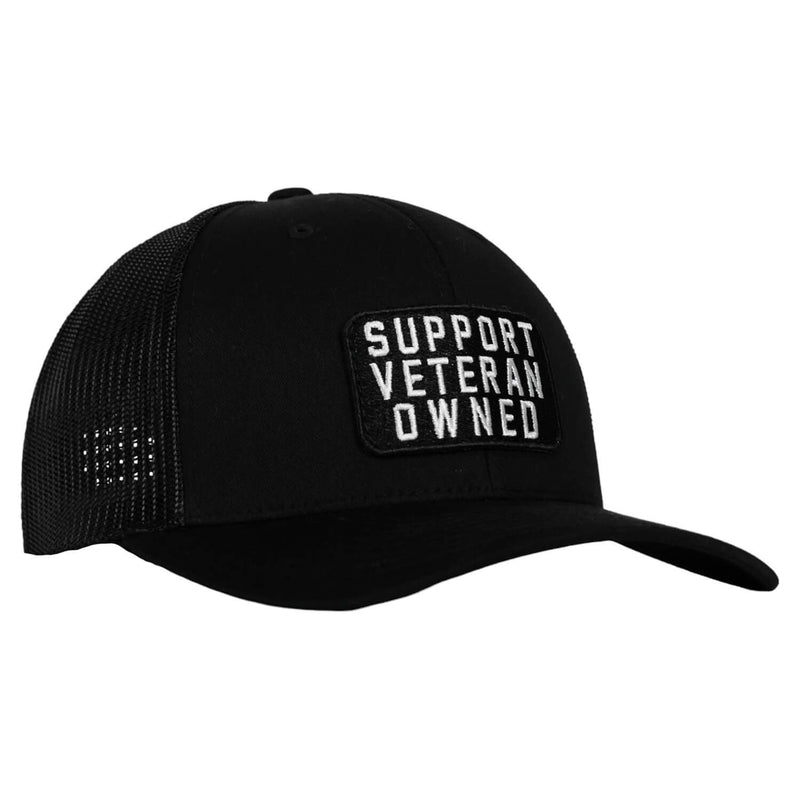 Load image into Gallery viewer, Support Veteran Owned Patch Mid-Profile Mesh Snapback