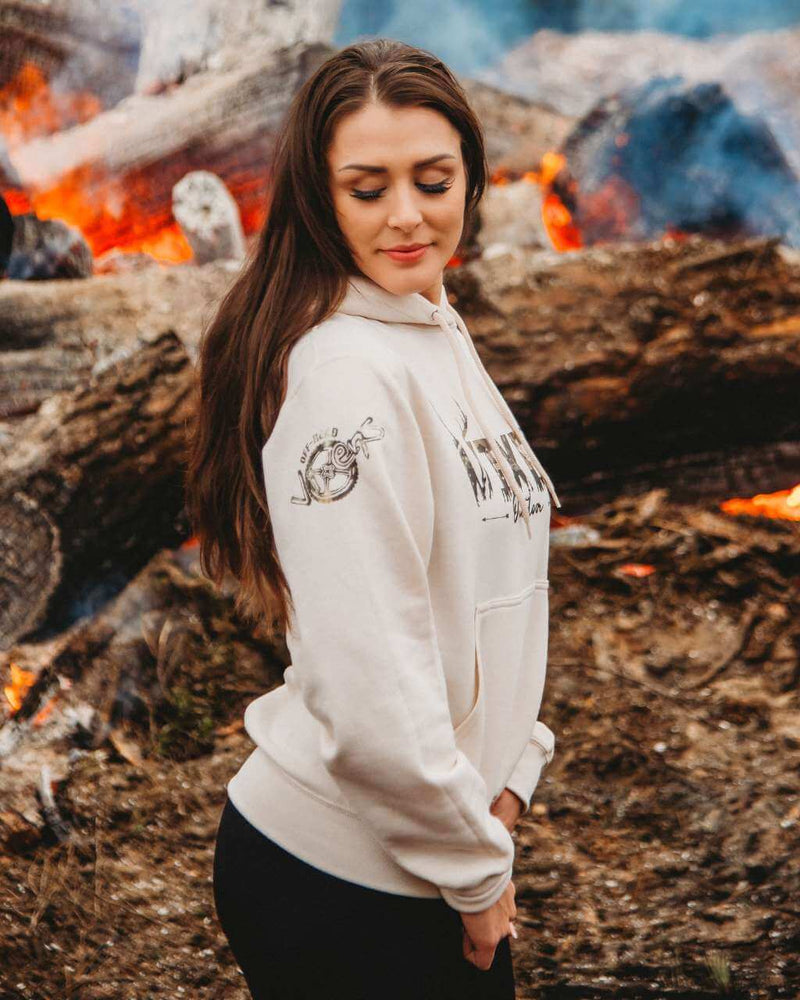 Load image into Gallery viewer, Vixen Huntress Pullover Hoodie - Natural