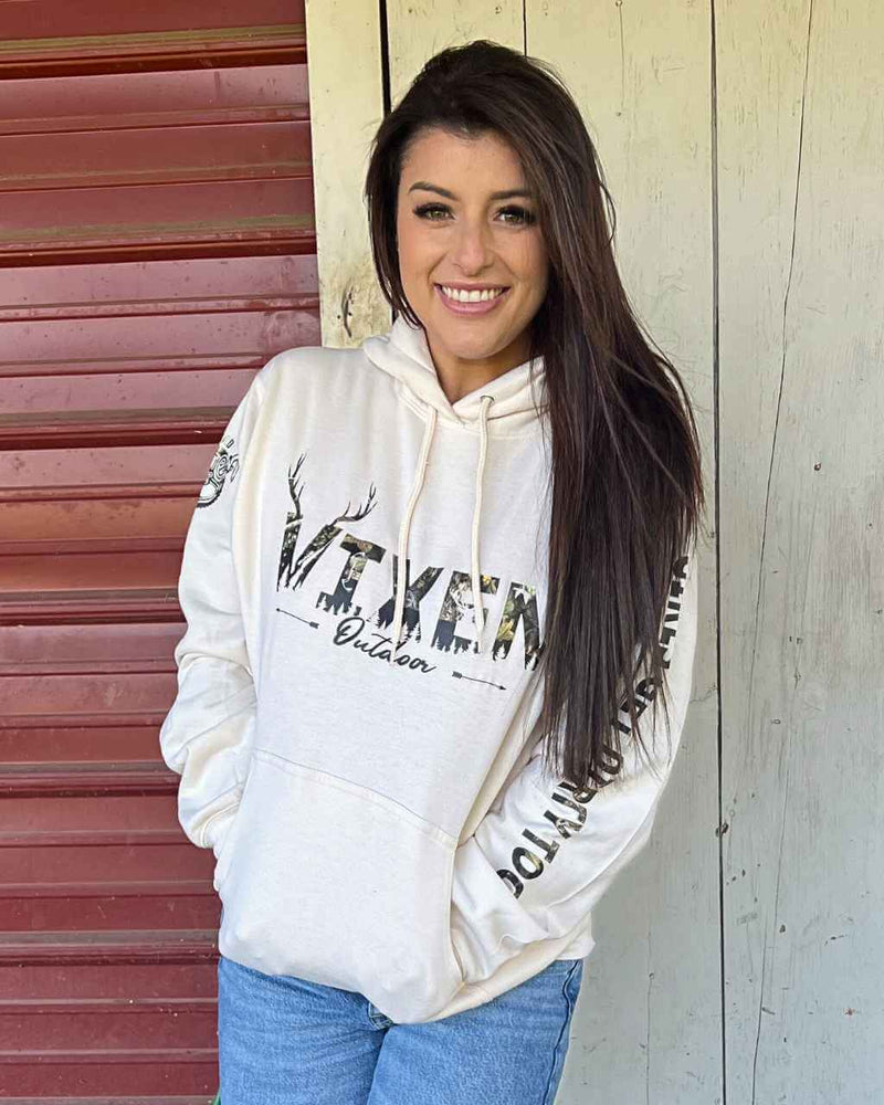 Load image into Gallery viewer, Vixen Huntress Pullover Hoodie - Natural