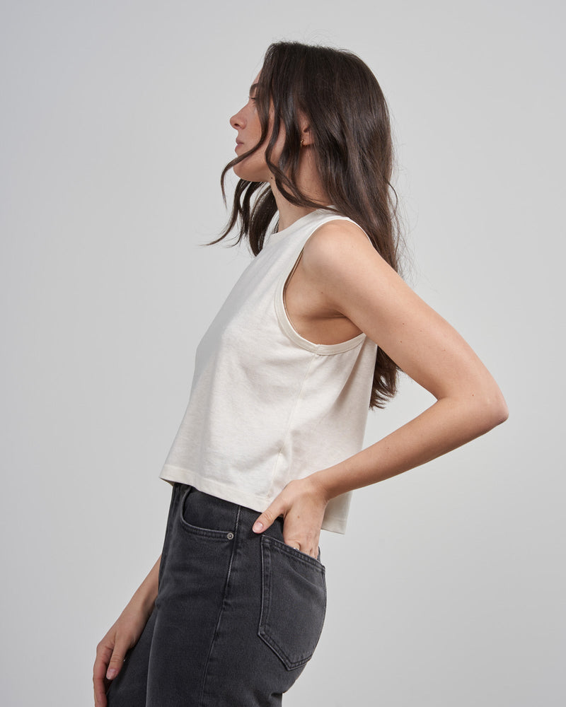 Load image into Gallery viewer, EcoKnit™ Cropped Tank