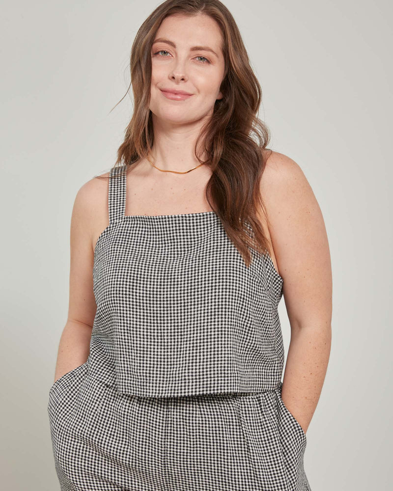 Load image into Gallery viewer, Linen Cropped Tank