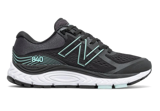 Women's New Balance Fresh Foam 840v5, Black/Storm Blue, 7 B Medium - Skoutley Outdoors LLC