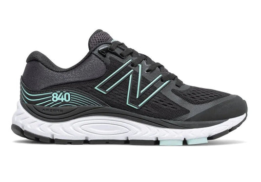 Women's New Balance Fresh Foam 840v5, Black/Storm Blue, 5 D Wide - Skoutley Outdoors LLC