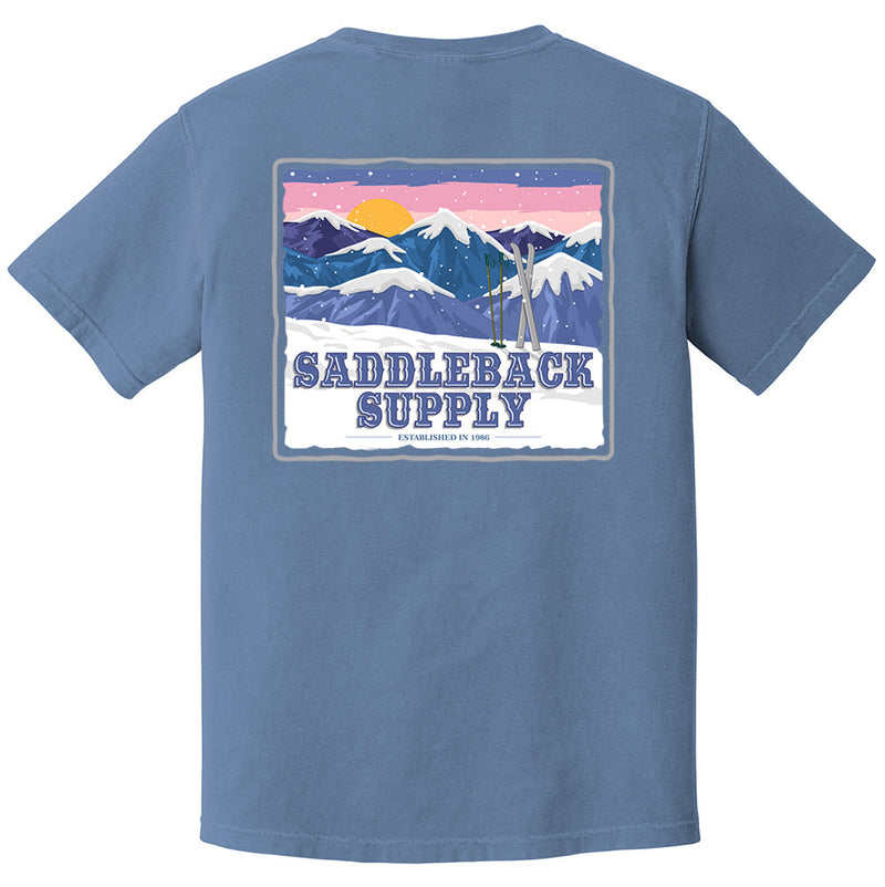 Load image into Gallery viewer, Snowy Peaks Pigment Tee