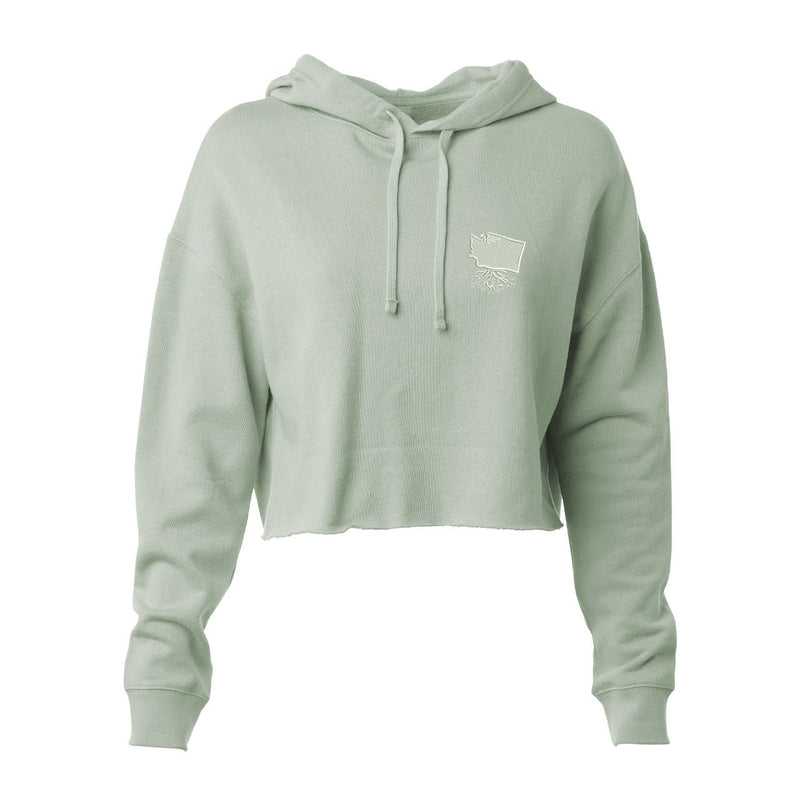Load image into Gallery viewer, Washington Roots Crop Hoodie