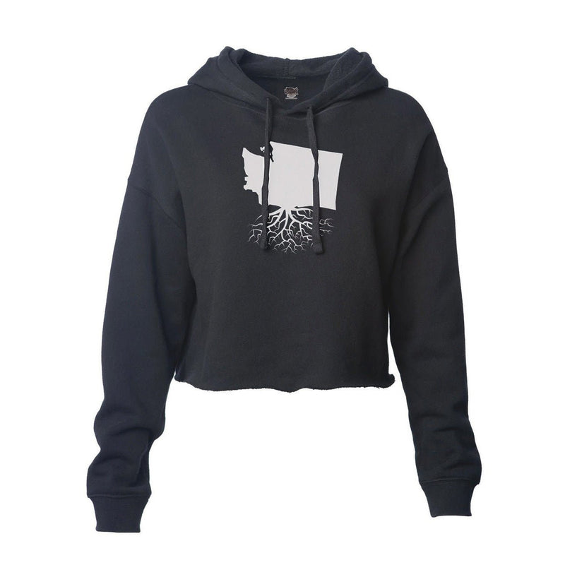 Load image into Gallery viewer, Washington Roots Crop Hoodie