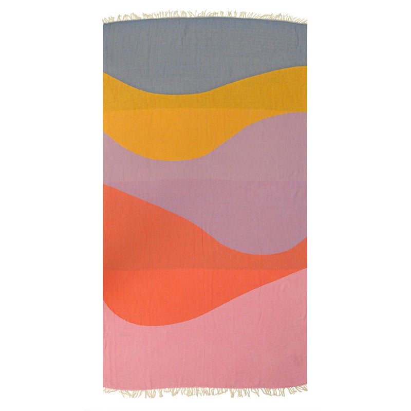 Load image into Gallery viewer, Waves - Turkish Beach Towel