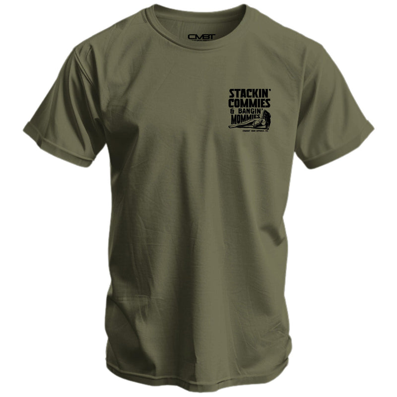 Load image into Gallery viewer, Stackin' Commies & Bangin' Mommies Men's T-Shirt