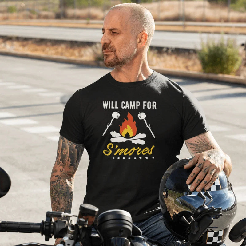 Load image into Gallery viewer, Will Camp For Smores Man T-Shirt