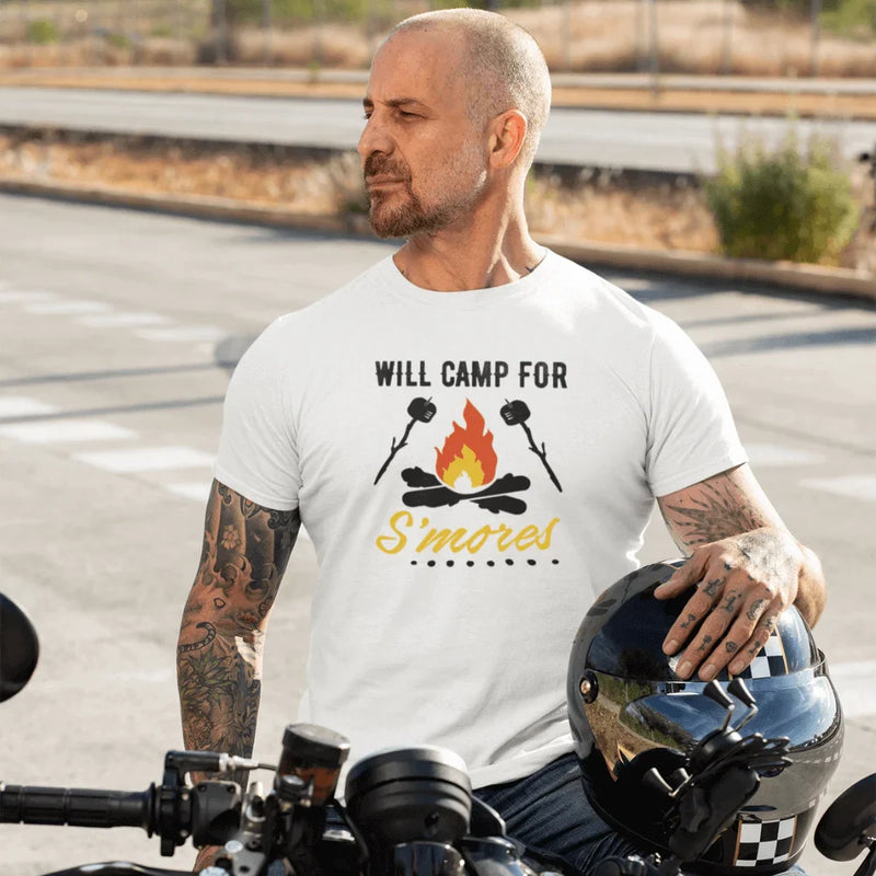 Load image into Gallery viewer, Will Camp For Smores Man T-Shirt