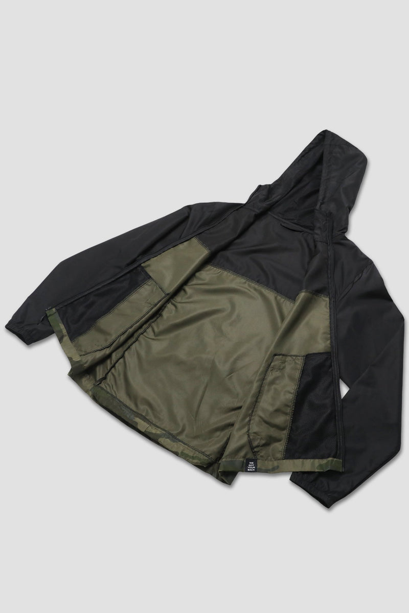 Load image into Gallery viewer, Dryflip Windbreaker (Black/Camo)