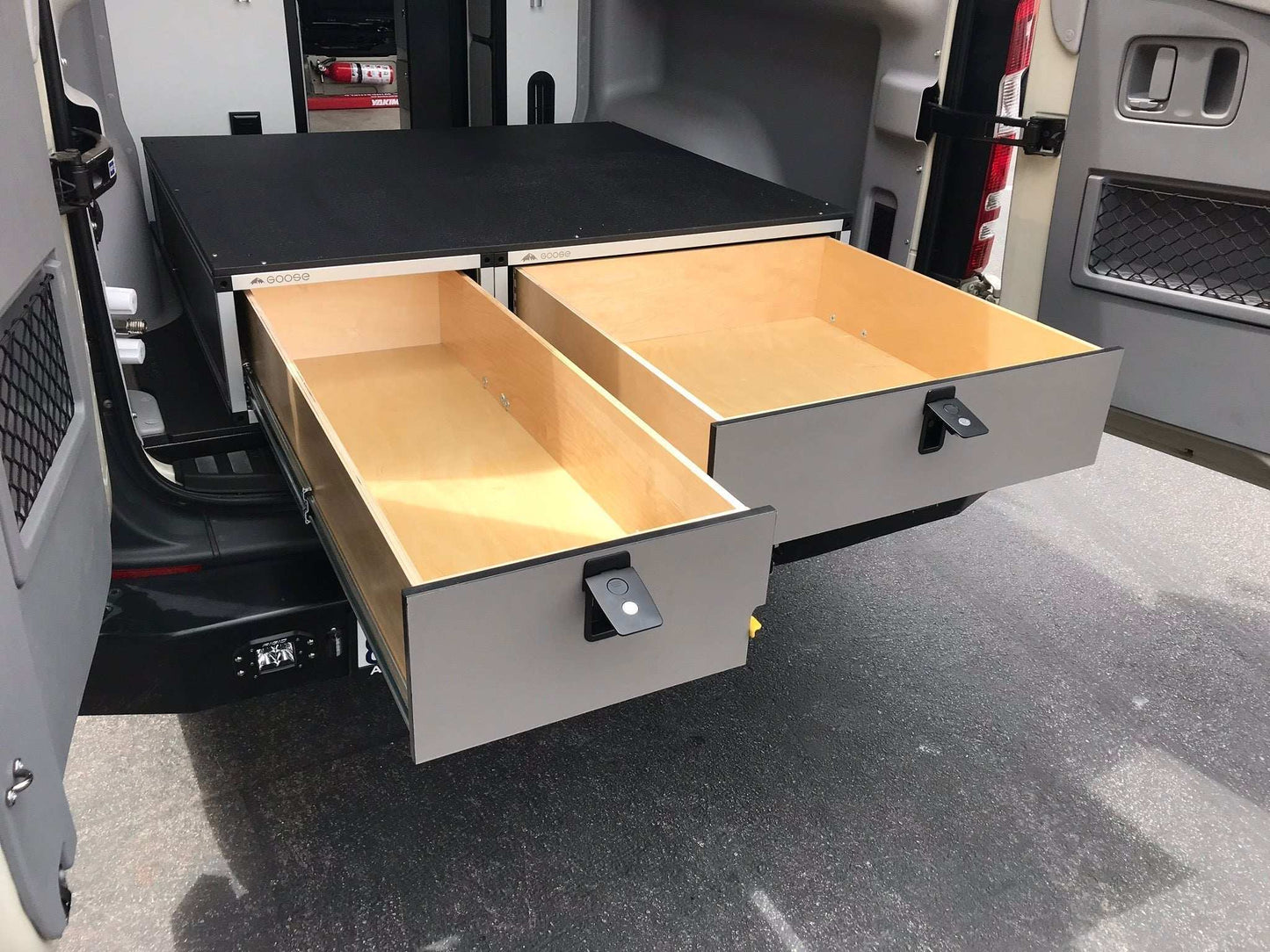 Winnebago Revel 2017-2020 - Side x Side Base Drawer System - Skoutley Outdoors LLC