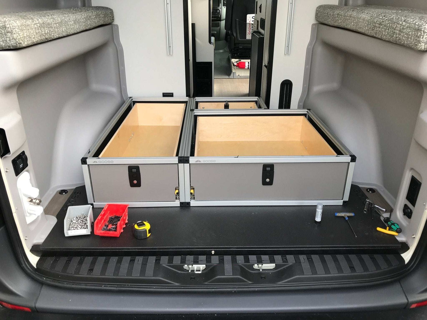 Winnebago Revel 2017-2020 - Side x Side Base Drawer System - Skoutley Outdoors LLC