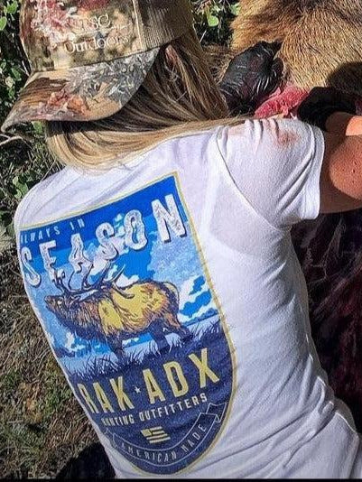 Load image into Gallery viewer, Womens Always In Season Elk Tee