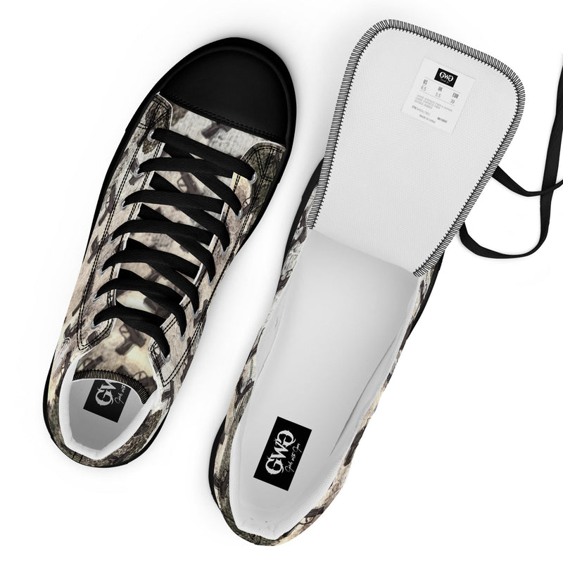 Load image into Gallery viewer, Pistol Palooza Women’s High Top Canvas Shoes