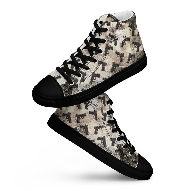 Load image into Gallery viewer, Pistol Palooza Women’s High Top Canvas Shoes