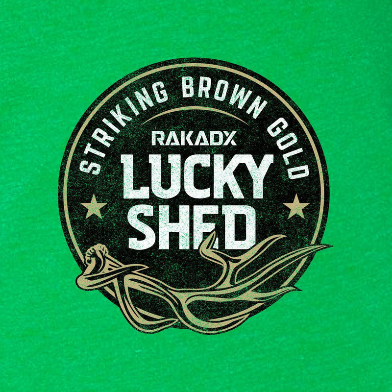 Load image into Gallery viewer, Womens Lucky Shed Brown Gold Tee
