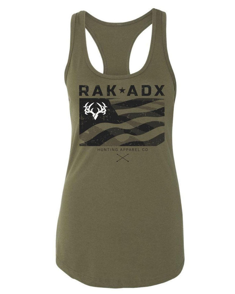 Load image into Gallery viewer, Womens Rak N Flag 2.0 Racerback Tank