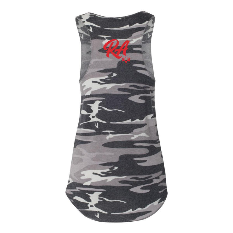 Load image into Gallery viewer, Womens Rebel Camo Racerback Tank Top