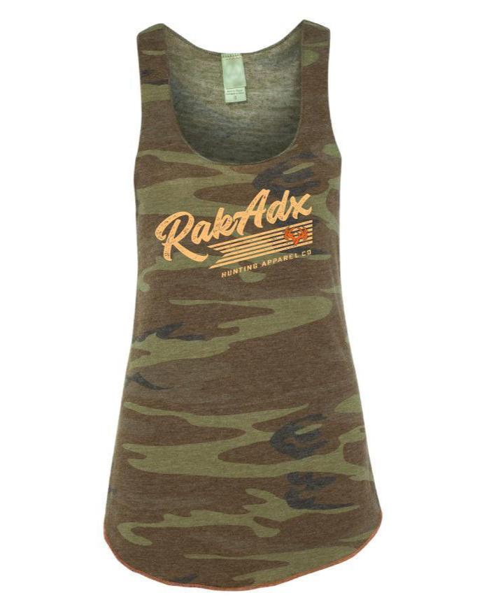 Load image into Gallery viewer, Womens Rebel Camo Racerback Tank Top
